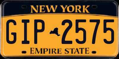 NY license plate GIP2575
