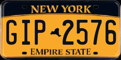 NY license plate GIP2576