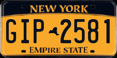 NY license plate GIP2581