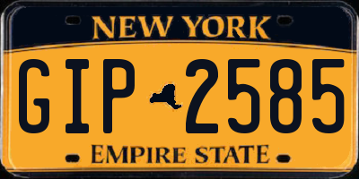 NY license plate GIP2585