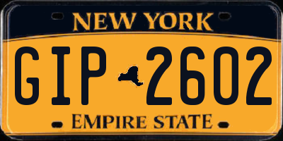 NY license plate GIP2602