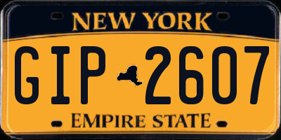 NY license plate GIP2607