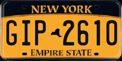 NY license plate GIP2610