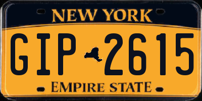 NY license plate GIP2615