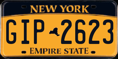 NY license plate GIP2623