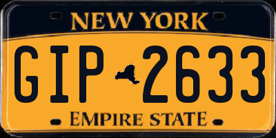 NY license plate GIP2633