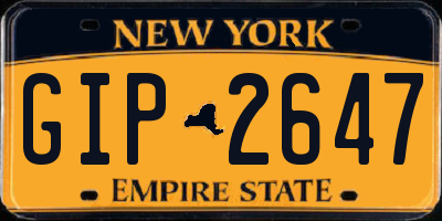 NY license plate GIP2647