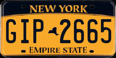 NY license plate GIP2665