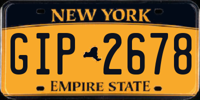 NY license plate GIP2678