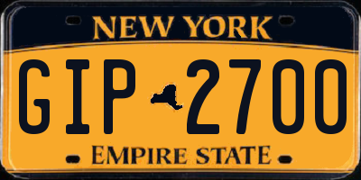 NY license plate GIP2700