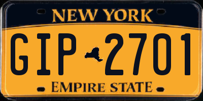 NY license plate GIP2701