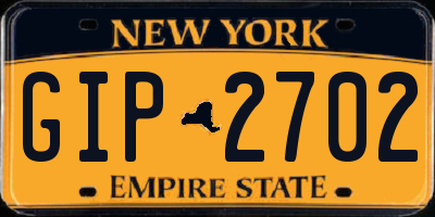 NY license plate GIP2702