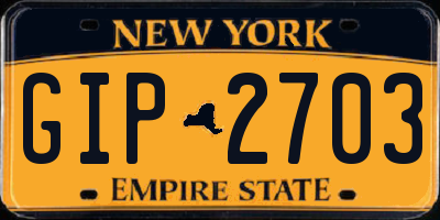 NY license plate GIP2703
