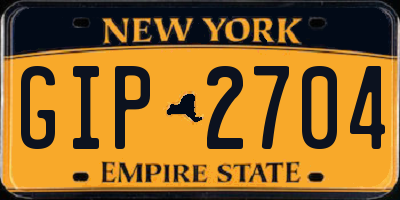 NY license plate GIP2704