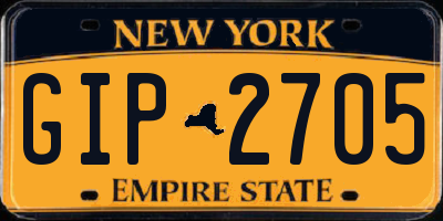 NY license plate GIP2705