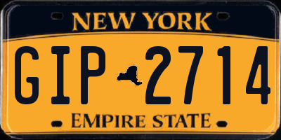 NY license plate GIP2714