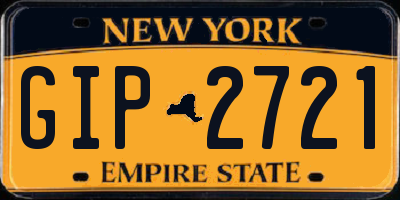 NY license plate GIP2721