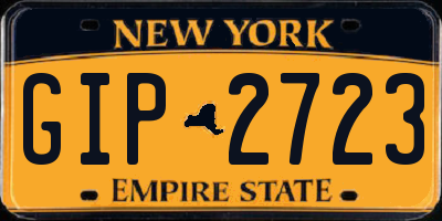 NY license plate GIP2723