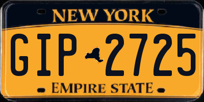 NY license plate GIP2725