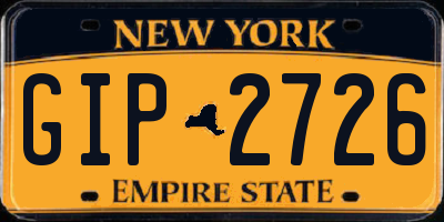 NY license plate GIP2726
