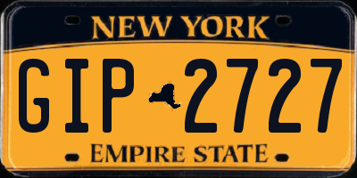 NY license plate GIP2727