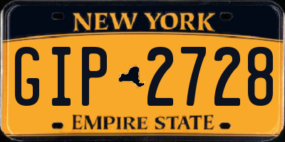 NY license plate GIP2728