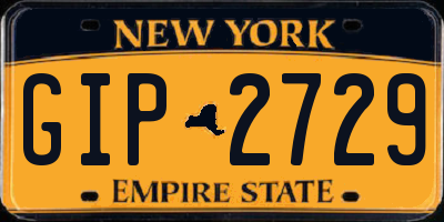 NY license plate GIP2729