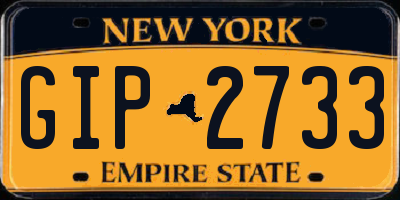 NY license plate GIP2733