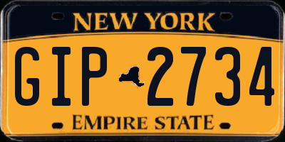 NY license plate GIP2734