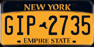 NY license plate GIP2735