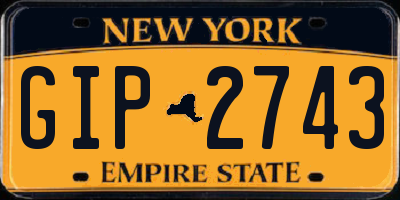 NY license plate GIP2743
