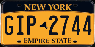NY license plate GIP2744