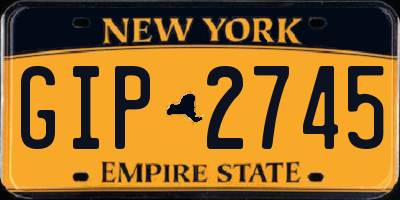 NY license plate GIP2745