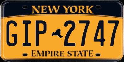 NY license plate GIP2747