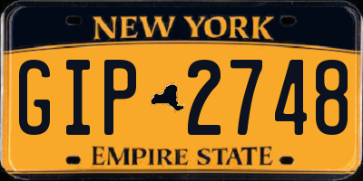 NY license plate GIP2748