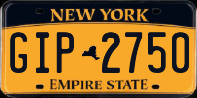 NY license plate GIP2750