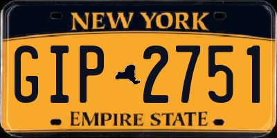 NY license plate GIP2751