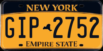 NY license plate GIP2752