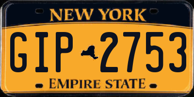 NY license plate GIP2753