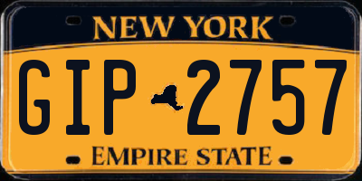 NY license plate GIP2757