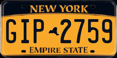 NY license plate GIP2759