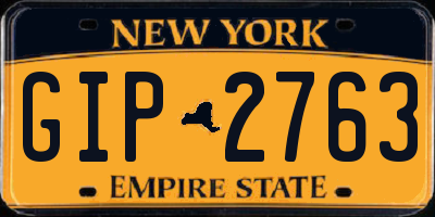NY license plate GIP2763