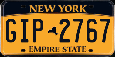 NY license plate GIP2767