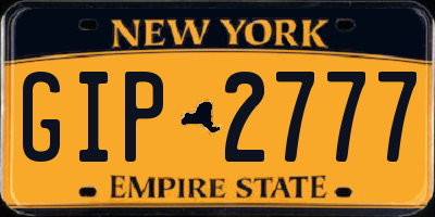 NY license plate GIP2777