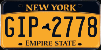 NY license plate GIP2778