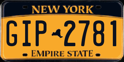 NY license plate GIP2781