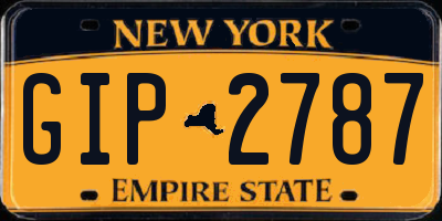 NY license plate GIP2787