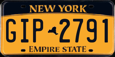 NY license plate GIP2791