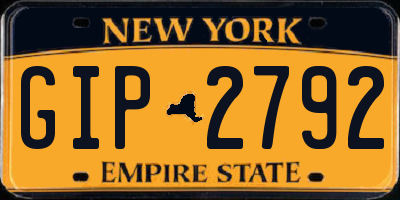 NY license plate GIP2792