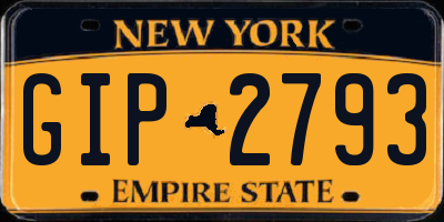 NY license plate GIP2793